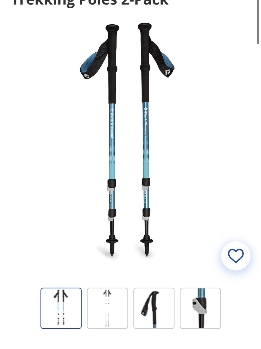 Trekking poles for hiking 🥾 2 pack Black Diamond brand retails for $100+